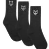 3 Pack Womens Egyptian Cotton Socks Black -Naked Wolfe Shop 3PAIR BLACK womens