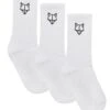 3 Pack Womens Egyptian Cotton Socks White -Naked Wolfe Shop 3PAIR WHITE womens