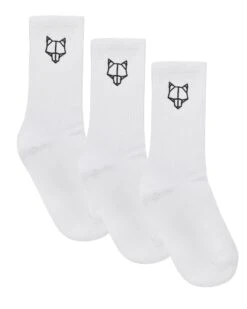 3 Pack Womens Egyptian Cotton Socks White