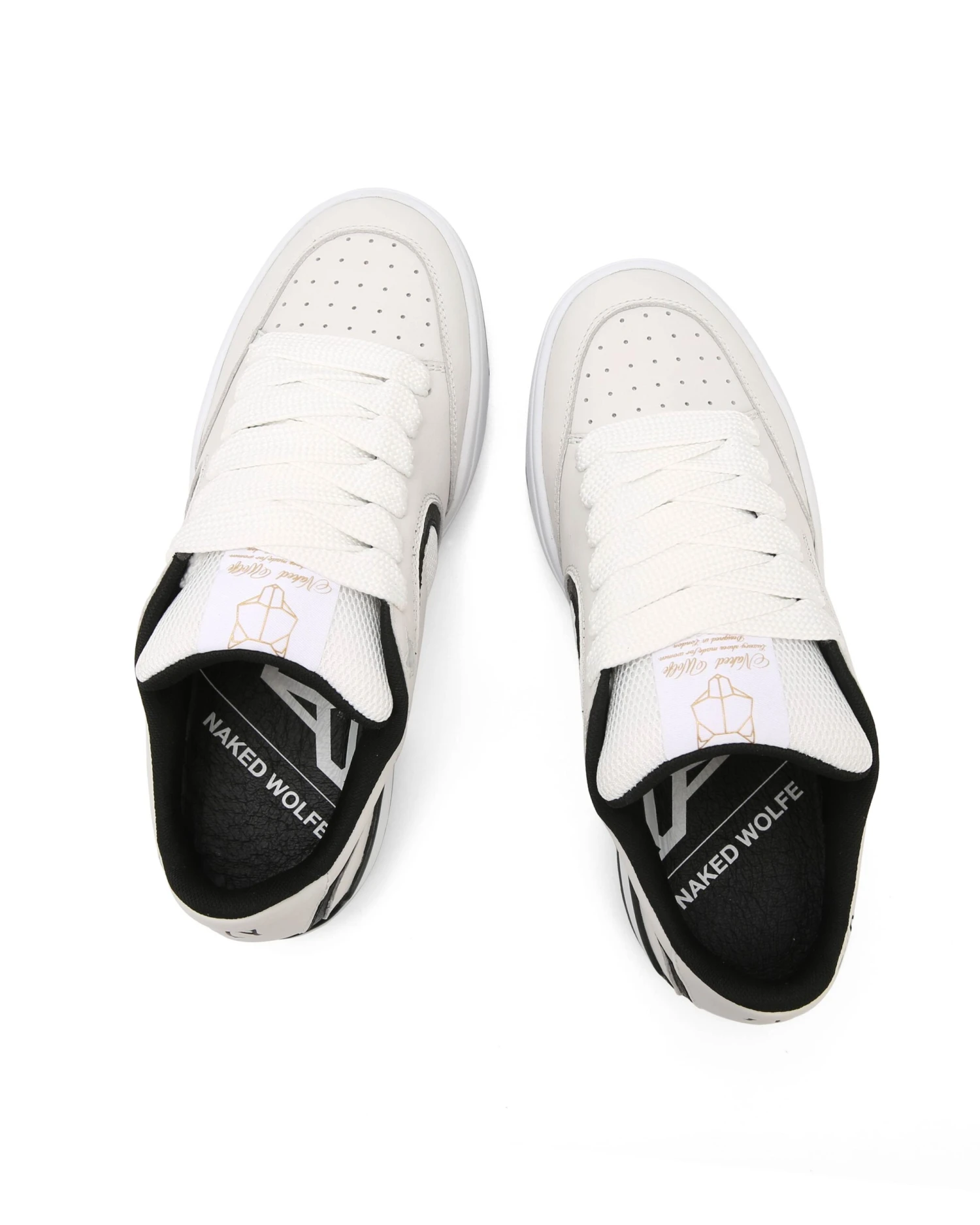 Ambition Cow Leather & Mesh White/Black 6 Ambition Cow Leather & Mesh White/Black - Image 4