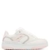 Ambition Cow Leather & Mesh White/Pink -Naked Wolfe Shop AMBITION WHITE PINK 01