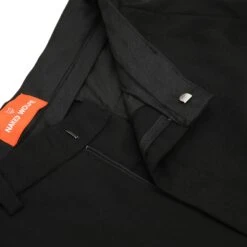 Flared Trousers Black Wool -Naked Wolfe Shop BLACK FLARED WOOL TROUSERS 05