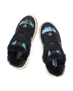 Crash Hairy Cow Suede/Wool Blue -Naked Wolfe Shop CRASH BLUE 04