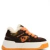Crash Hairy Cow Suede/Wool Orange -Naked Wolfe Shop CRASH BROWN 01