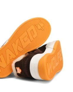 Crash Hairy Cow Suede/Wool Orange -Naked Wolfe Shop CRASH BROWN 03