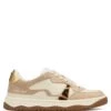 Flight Genysis Leather/Suede Off White/Leopard -Naked Wolfe Shop FLIGHT OFF WHITE LEOPARD 01