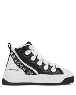 King Black/White Leather -Naked Wolfe Shop KING BLACK WHITE 01