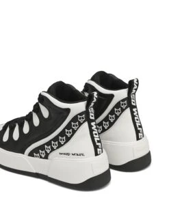 King Black/White Leather -Naked Wolfe Shop KING BLACK WHITE 03