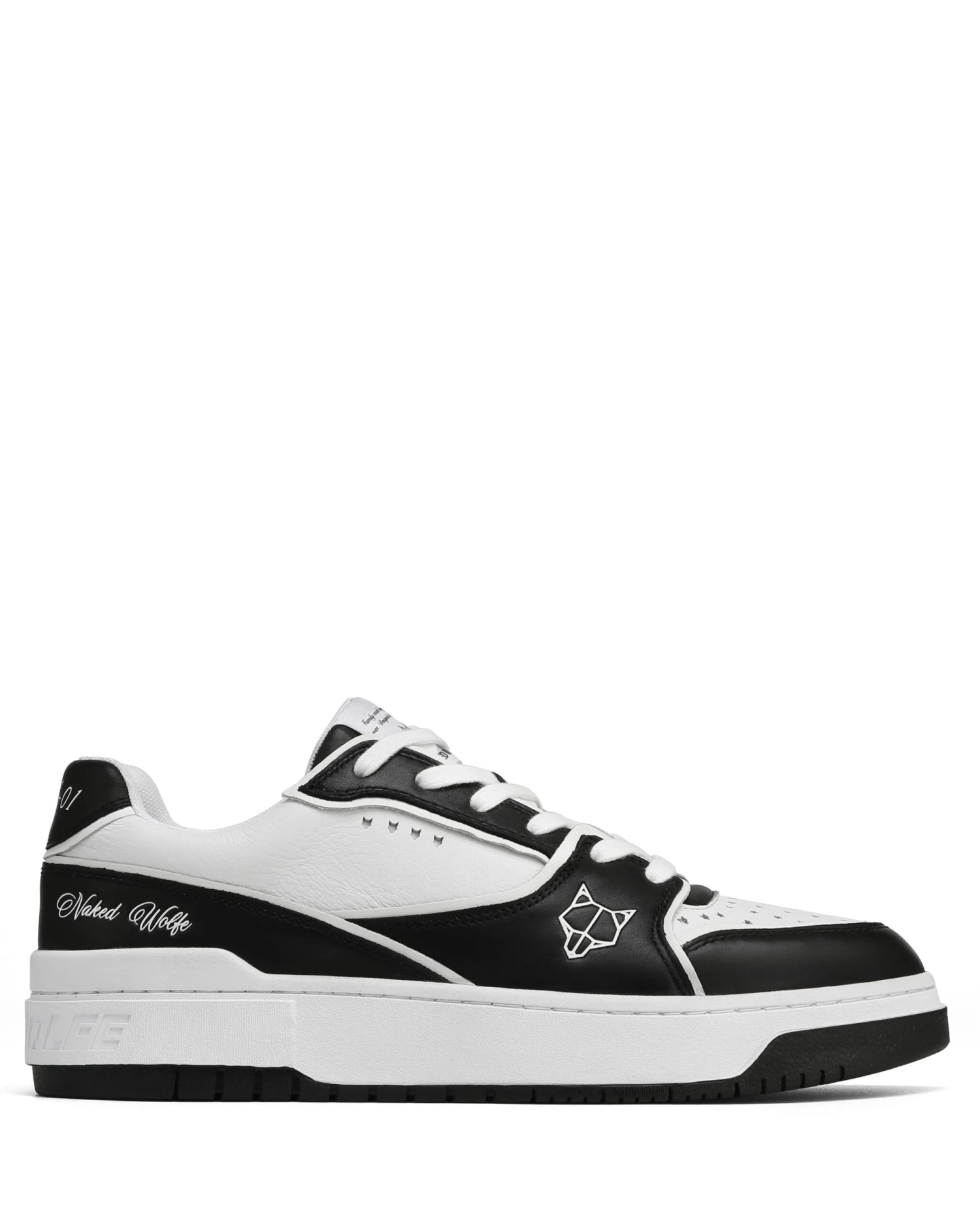 NW-01 Black/White Leather 3 NW-01 Black/White Leather