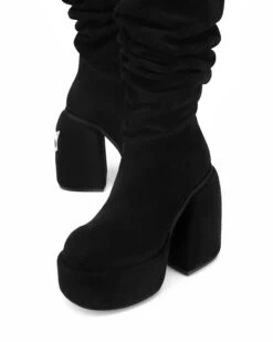 Space Black Kid Suede -Naked Wolfe Shop SPACE BLACK 04