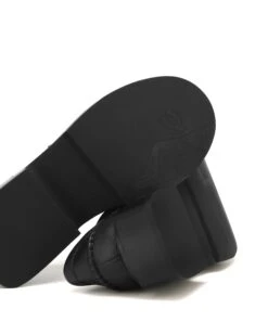 Swan Cow Leather Black -Naked Wolfe Shop SWAN BLACK LEATHER 03