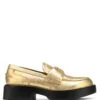 Swan Eel Print Leather Gold 1 Swan Eel Print Leather Gold -Naked Wolfe Shop SWAN GOLD 01