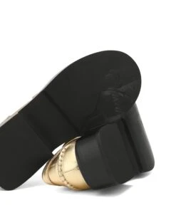 Swan Eel Print Leather Gold 8 Swan Eel Print Leather Gold -Naked Wolfe Shop SWAN GOLD 03