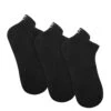 3 Pack Womens Egyptian Cotton Ankle Socks Black -Naked Wolfe Shop WOMENS ANKLE SOCKS BLACK 01