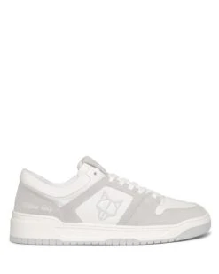 CM-01 White Leather / Grey Cow Suede Combo