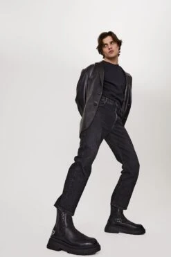 Caution Black Leather -Naked Wolfe Shop sh18 3152copy